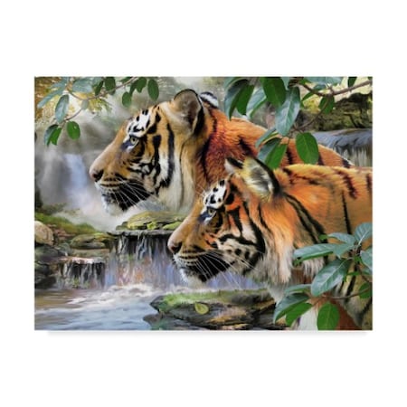 Howard Robinson 'Majestic Tigers' Canvas Art,24x32